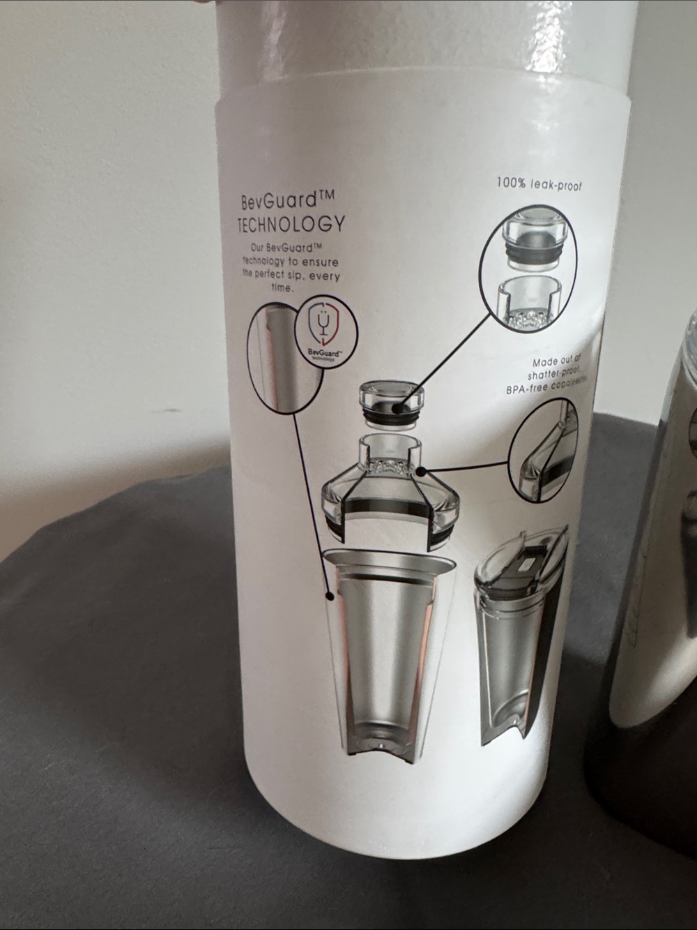 BrüMate Polished Cocktail Shaker — Silver Finish - Picture 5 of 5